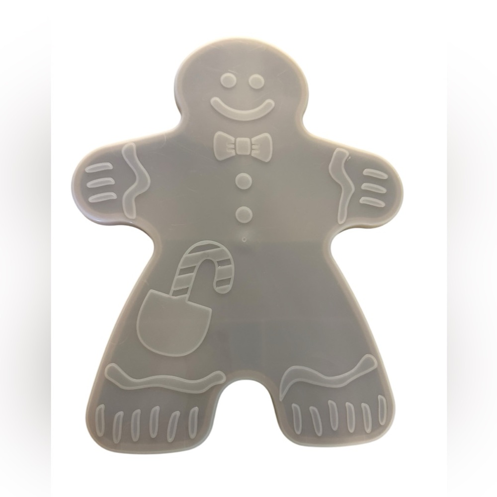 2011 Le Gourmet Chef Gingerbread Man Shaped‎ Food Storage Server with Lid